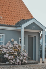 white and brown wooden house