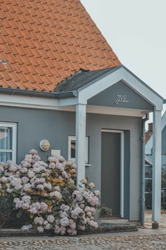 white and brown wooden house