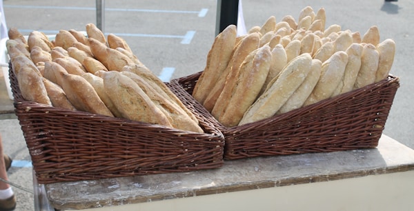 Assorted artisan pastries and croissants