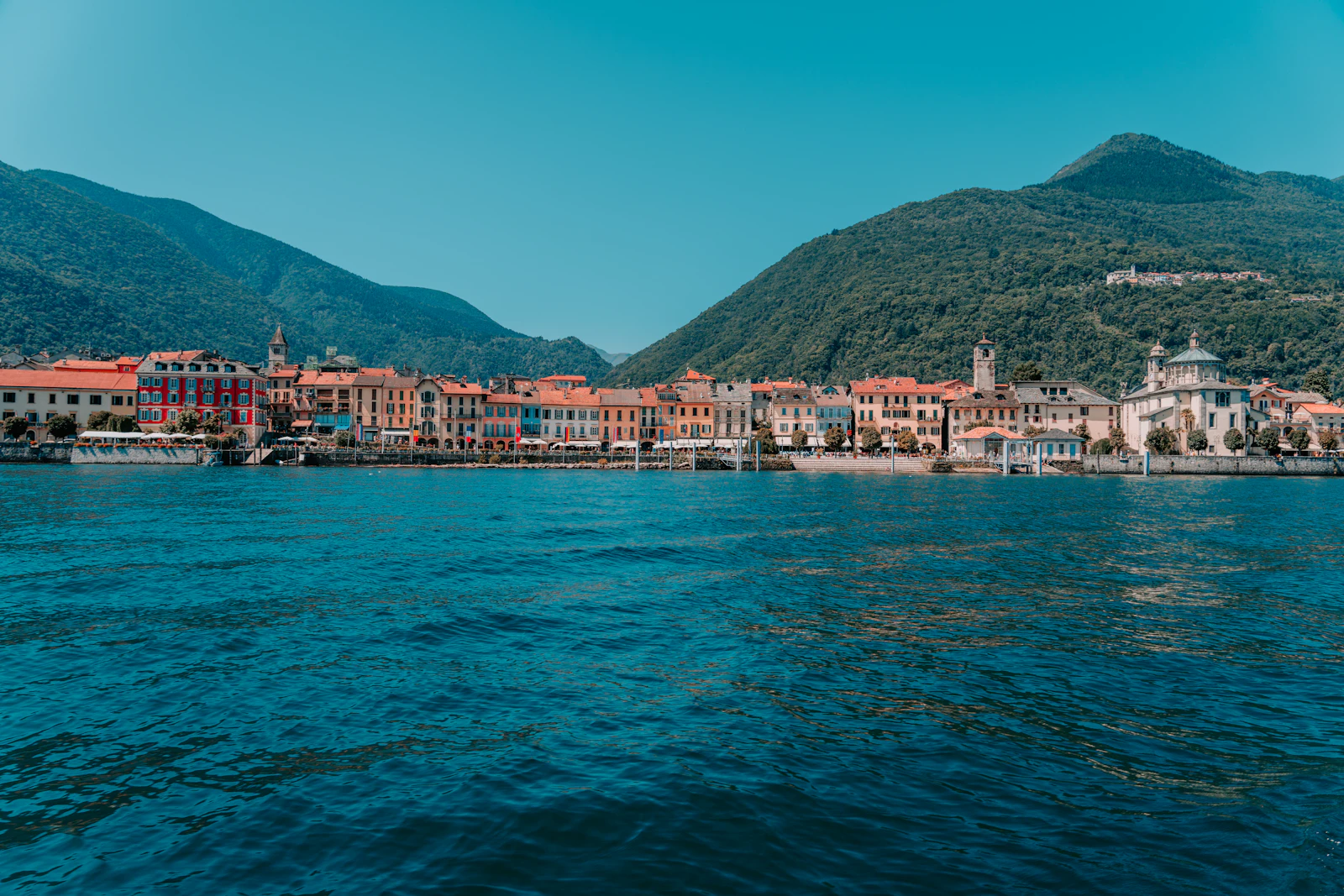 Lakeside town on Lake Maggiore
