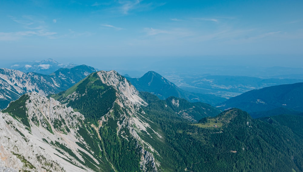 green and white mountains under blue sky during daytime