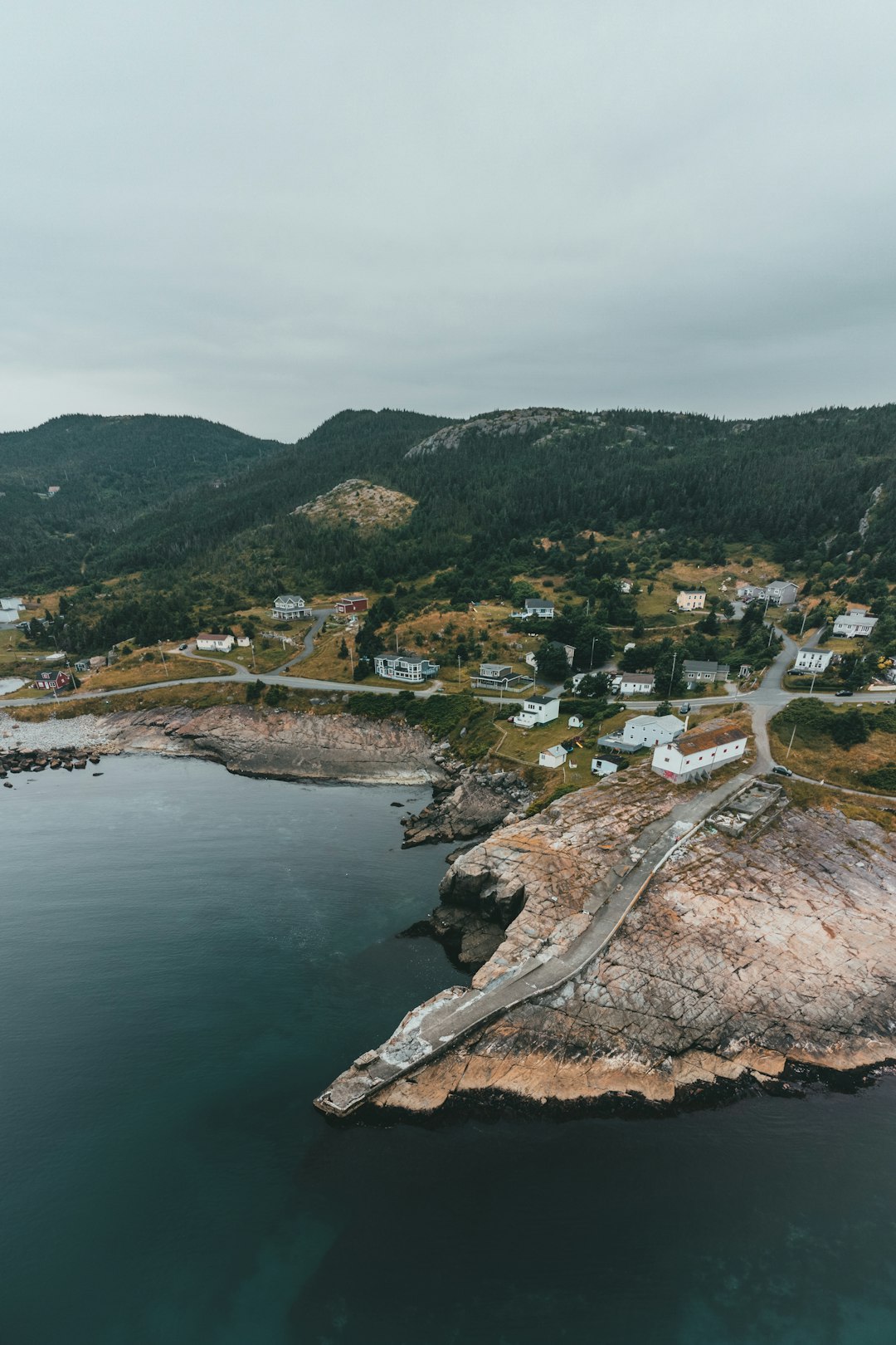 aerial view of city near body of water during daytime