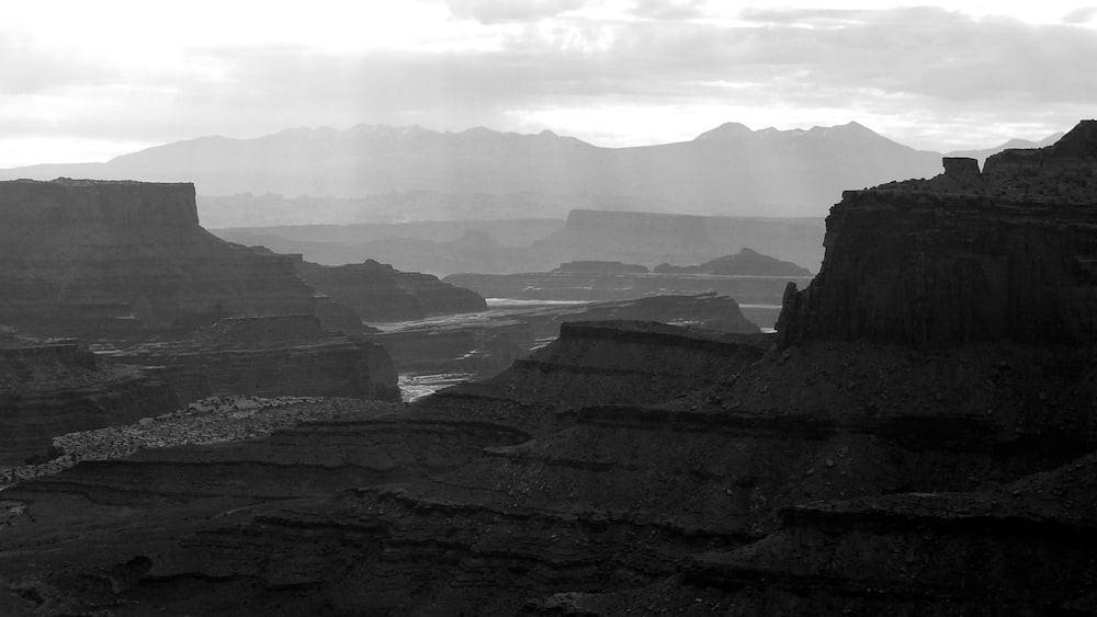 silhouette of mountain during daytime