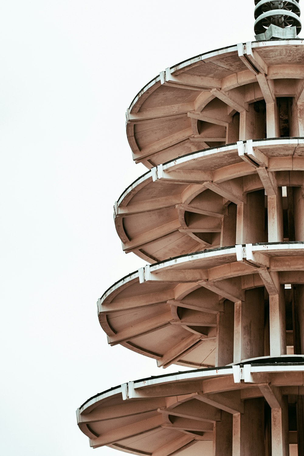 brown wooden spiral stairs during daytime