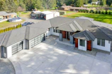 Residential driveway cleaned to perfection, showcasing a crisp, spotless finish.