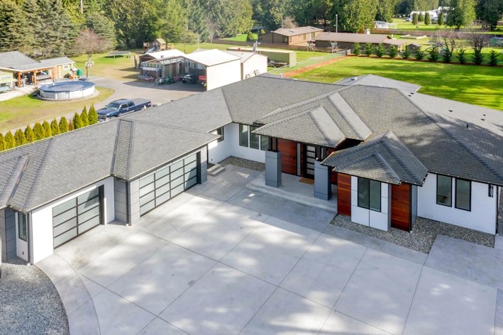 white and brown concrete house