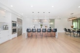 black and silver bar stools