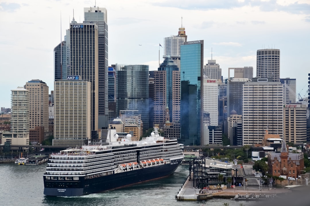 white and black cruise ship on dock during daytime