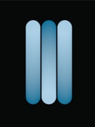 blue and white oval illustration