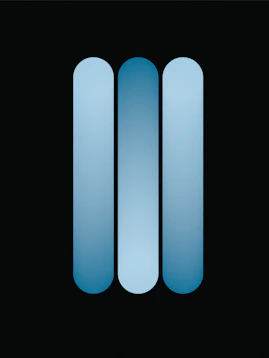 blue and white oval illustration