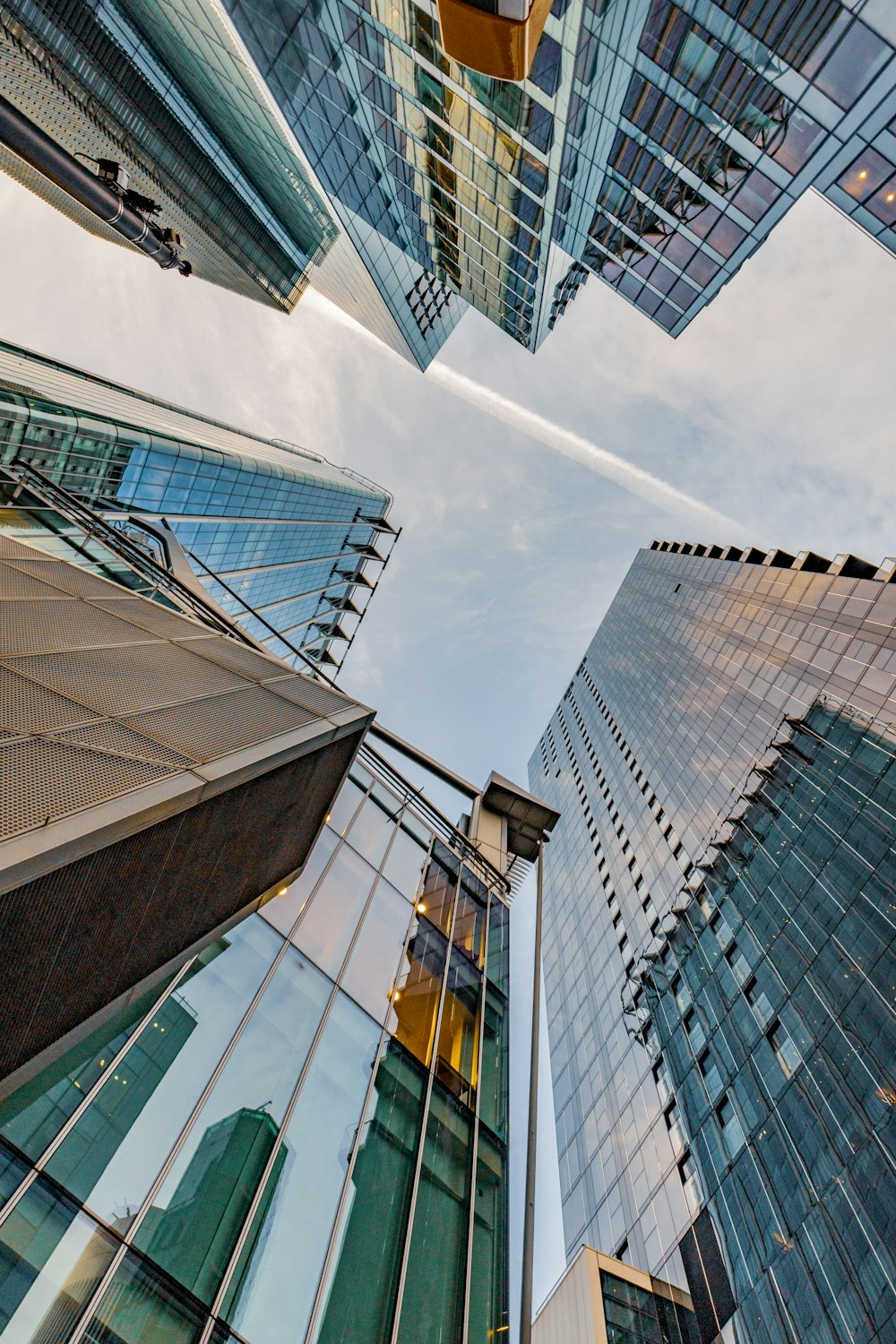 low angle photography of high rise buildings