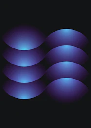 blue light on black background