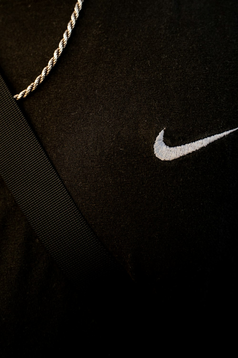 black and white nike textile