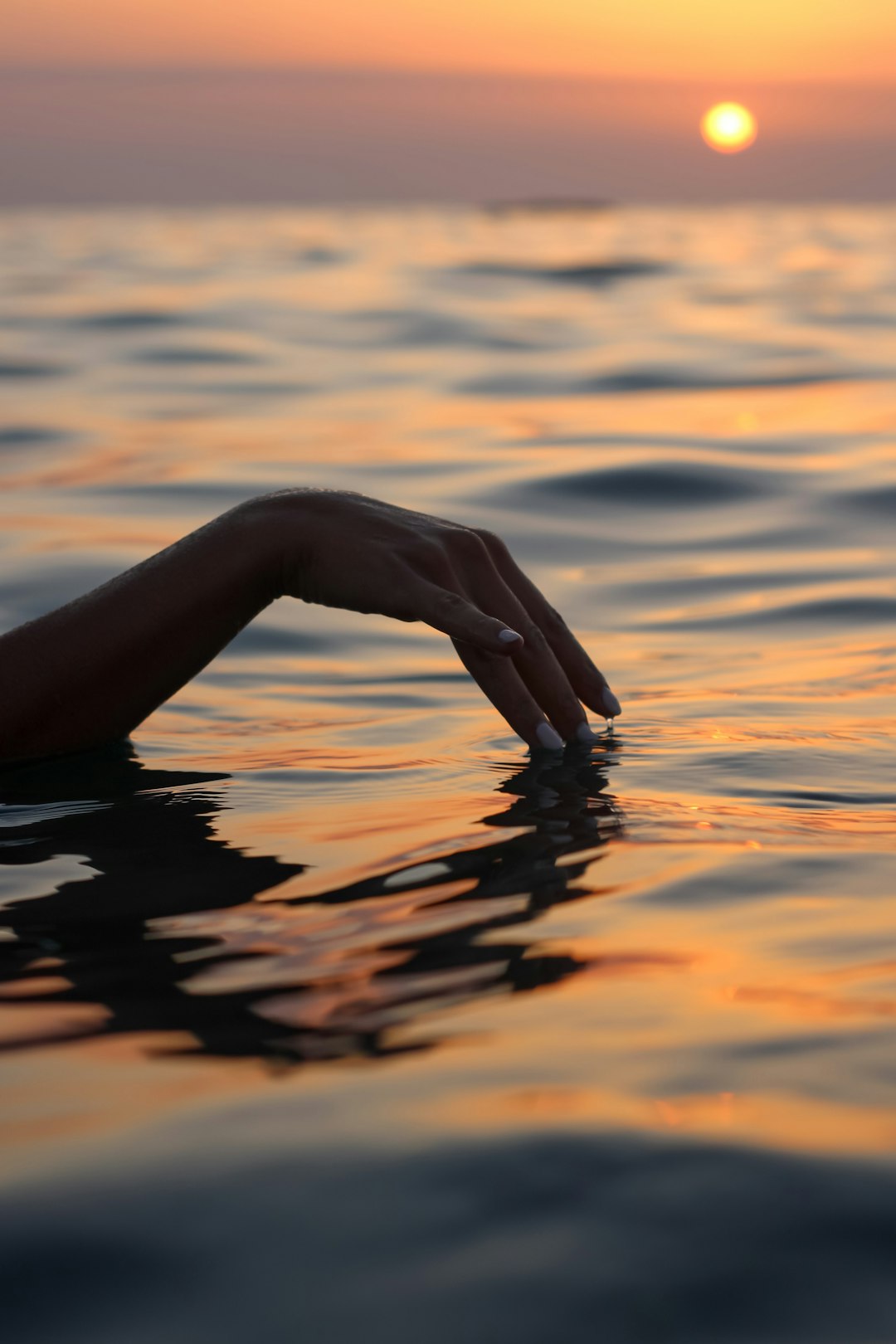 persons feet on water