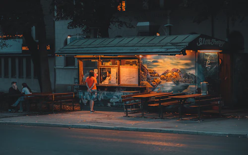 Cena noturna de rua