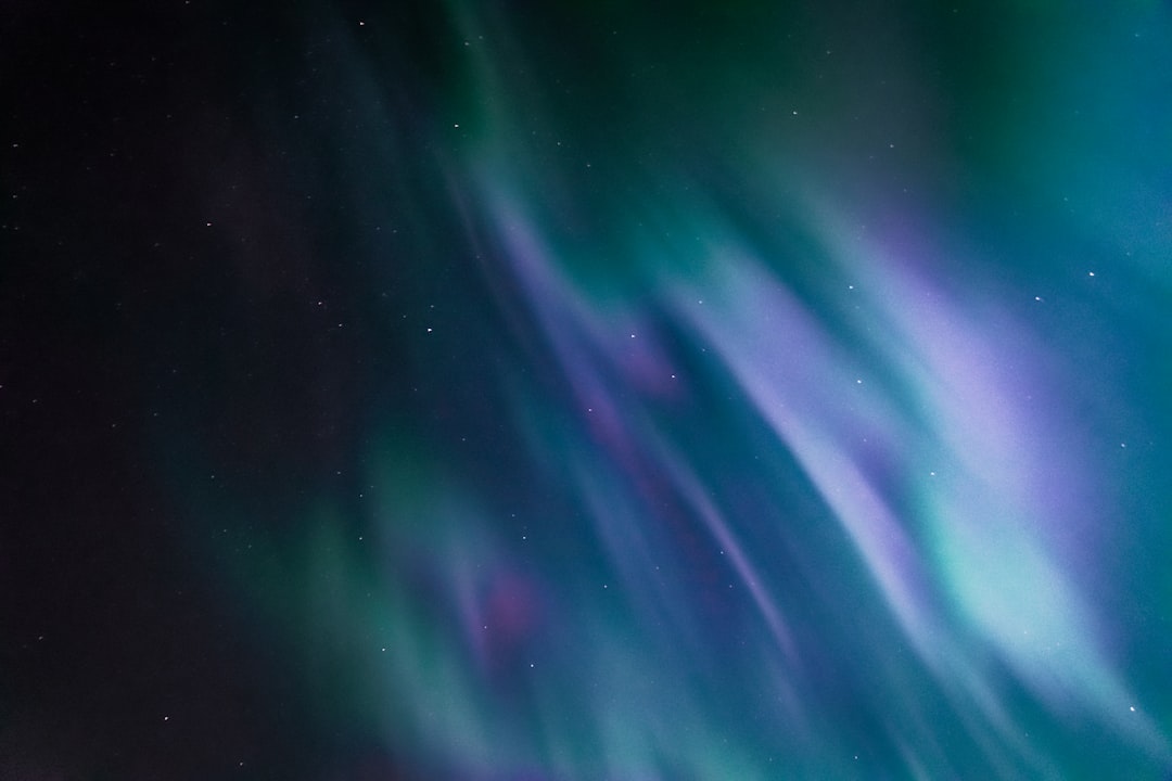 blue and black sky with stars, Aurora chasing with my friends about two years ago.