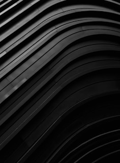 black and white spiral stairs