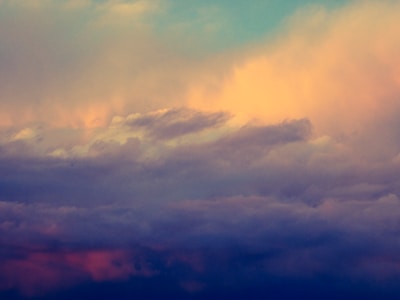 Cloud with layered digital data streams flowing seamlessly in sky blue gradients.