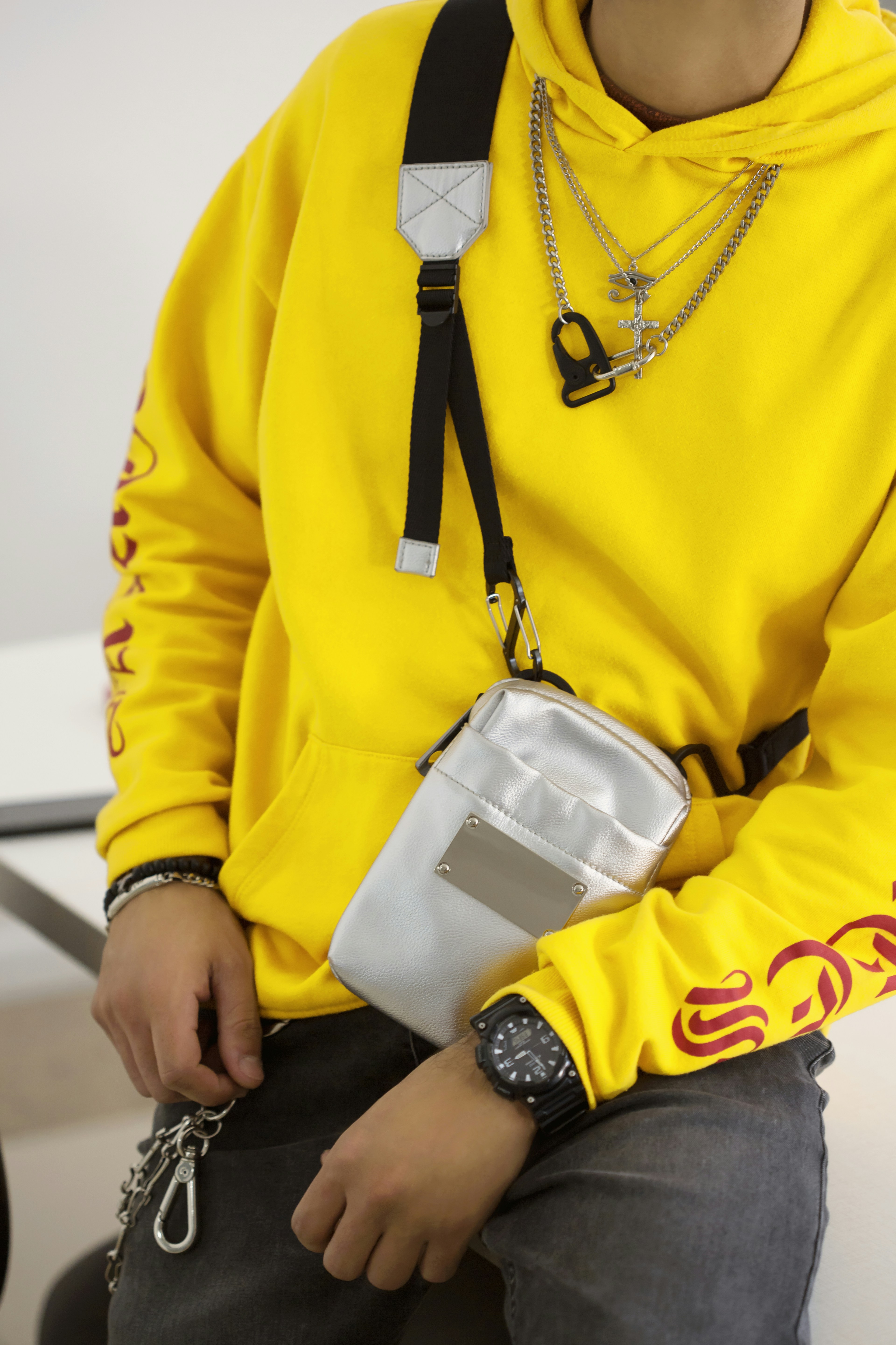 black and brown leather padded tub sofa