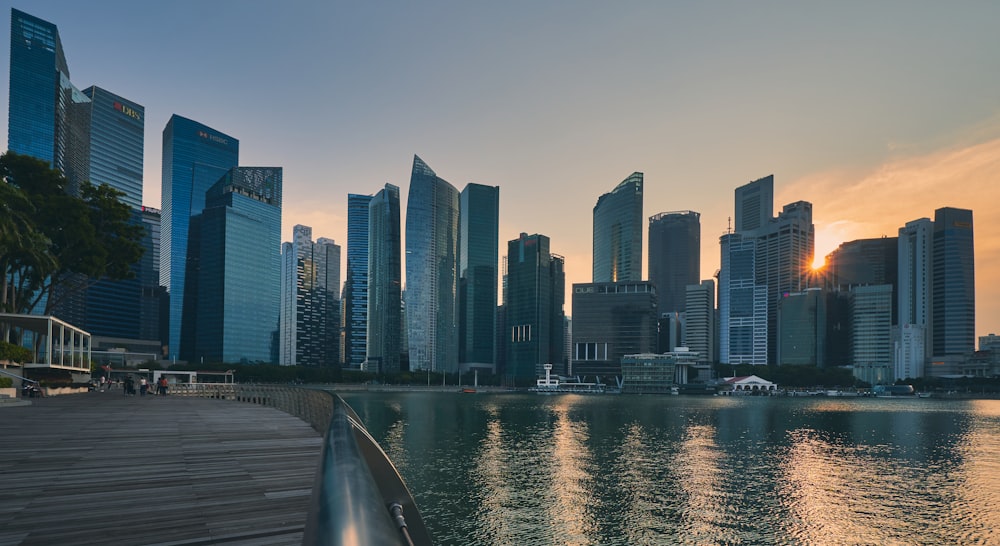 city skyline across body of water during daytime