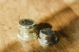 silver and gold round coins