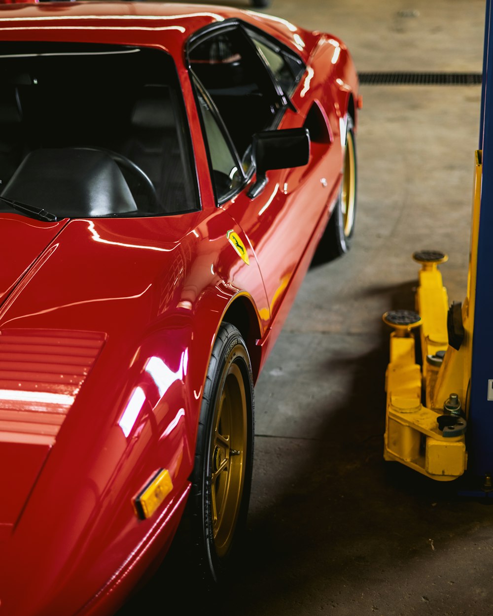 red ferrari 458 italia on road