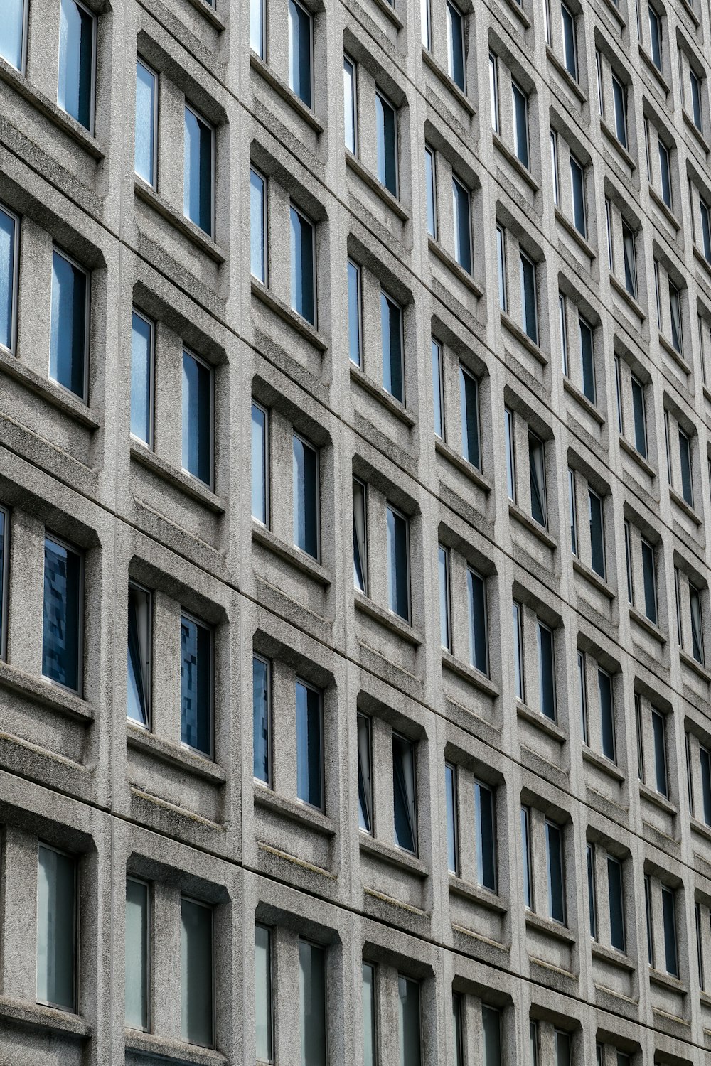 white and blue concrete building