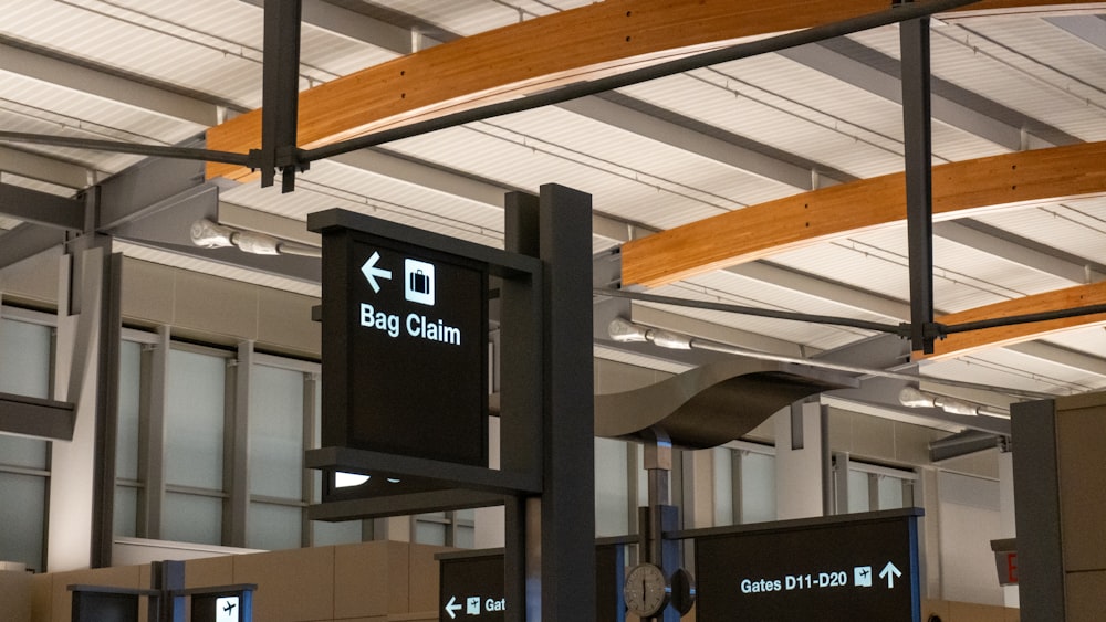 a sign in an airport that says big chill