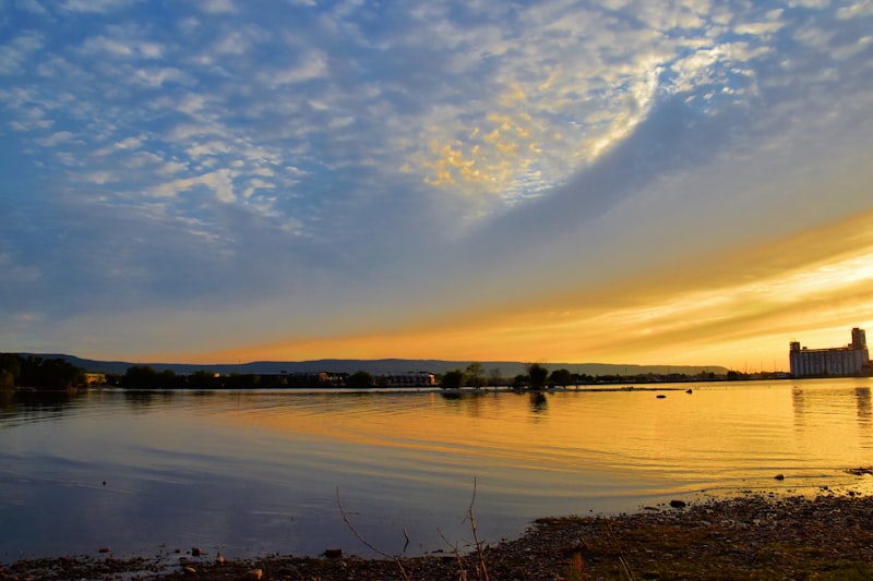 Sunset over Georgian Bay near Collingwood, Ontario