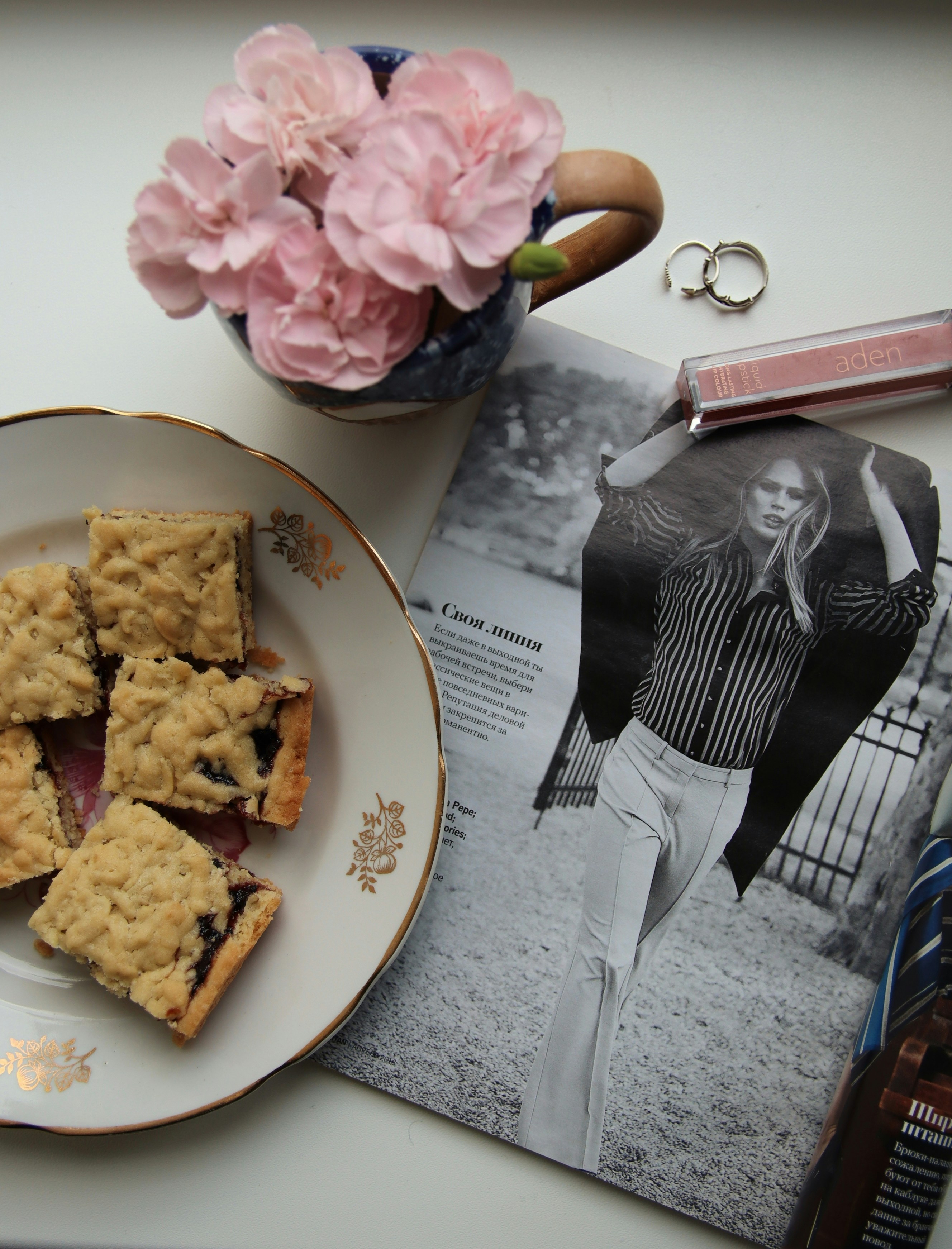 chips on white ceramic bowl