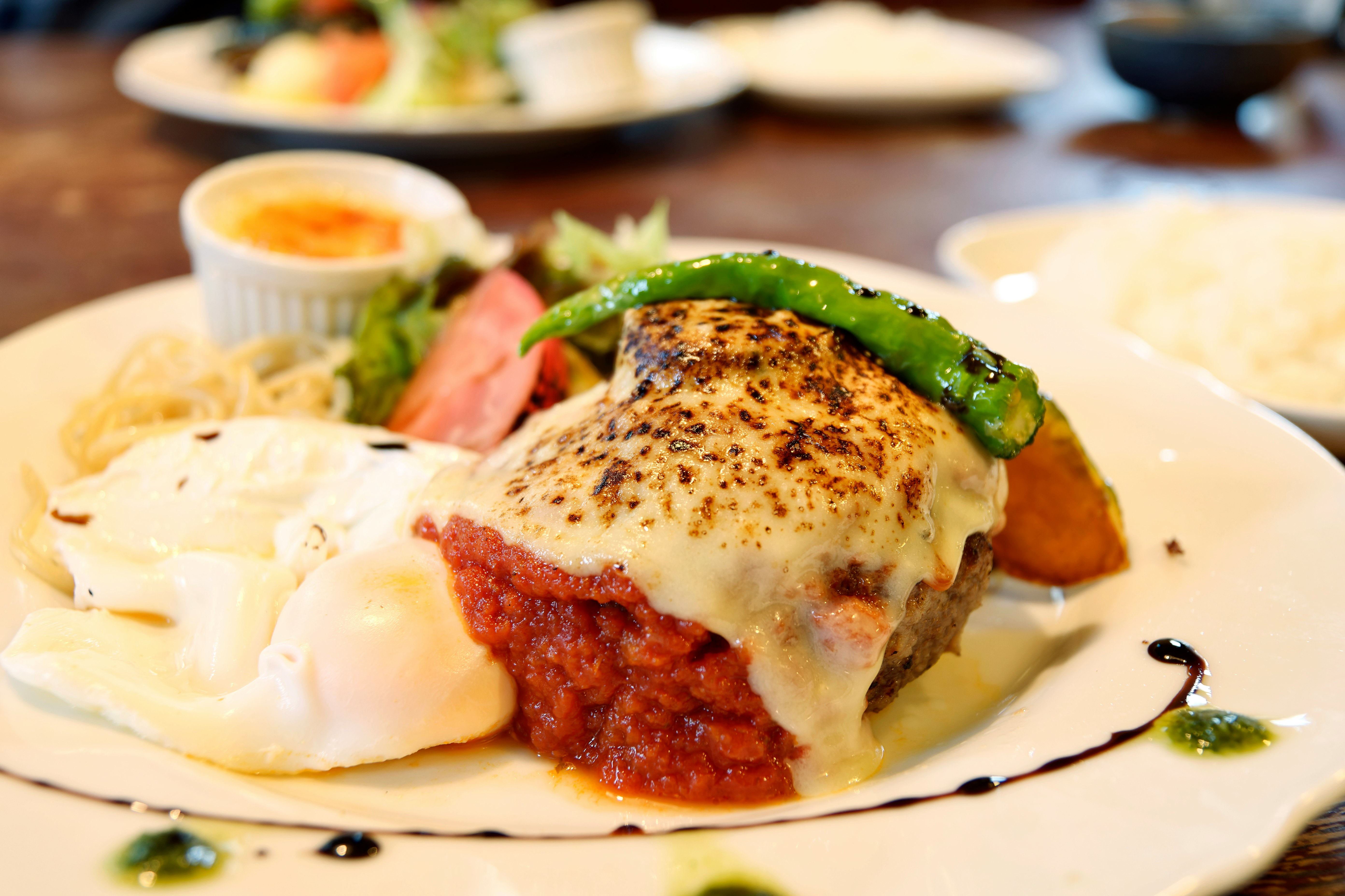 white ceramic plate with food