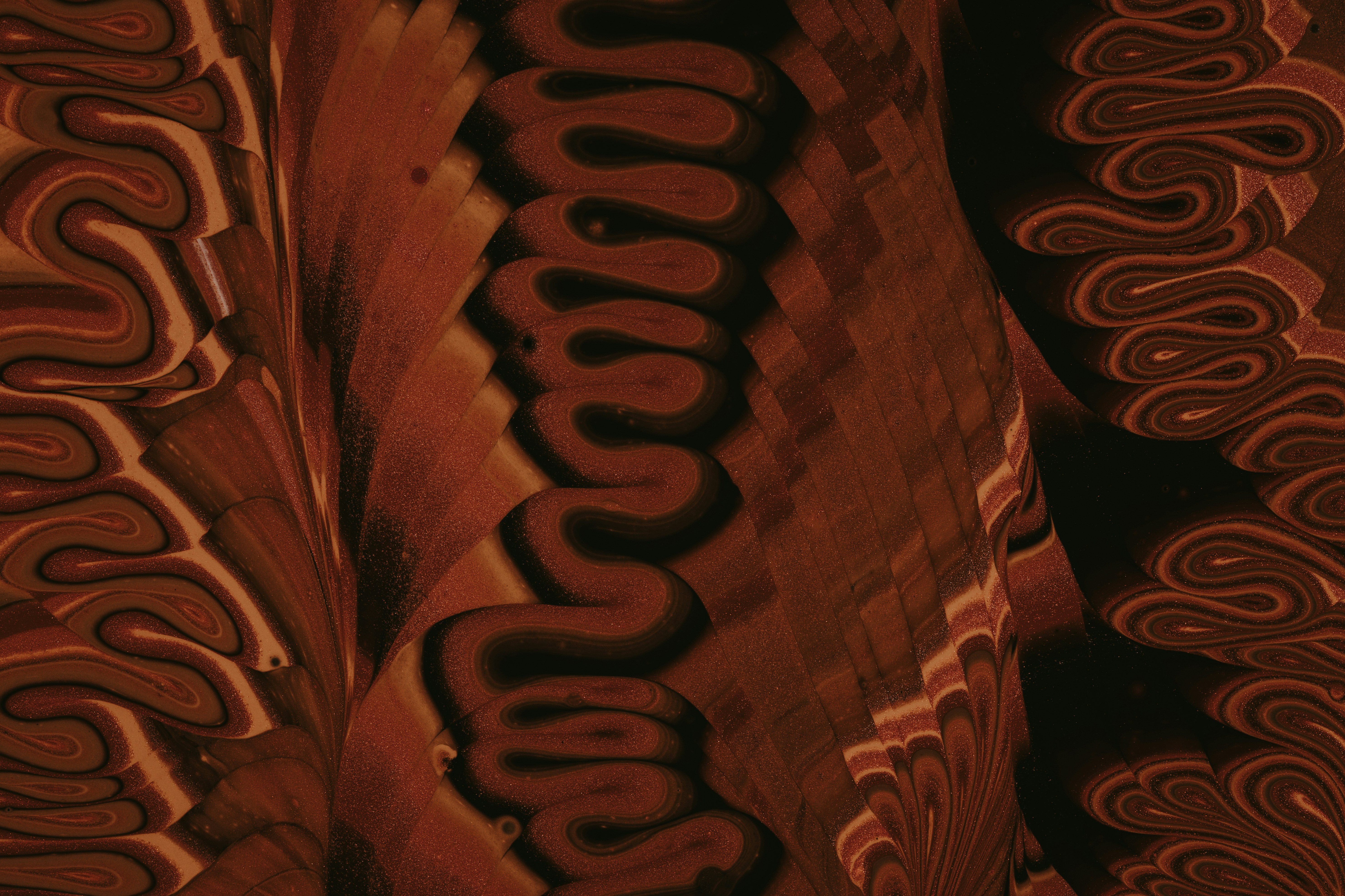 brown and black abstract painting