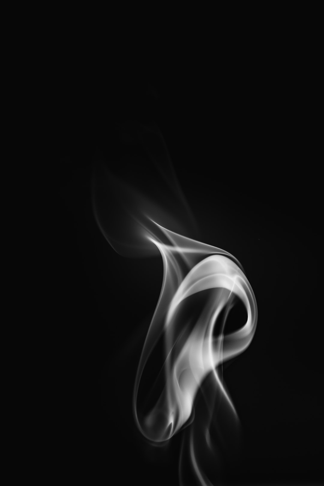 white and black smoke illustration