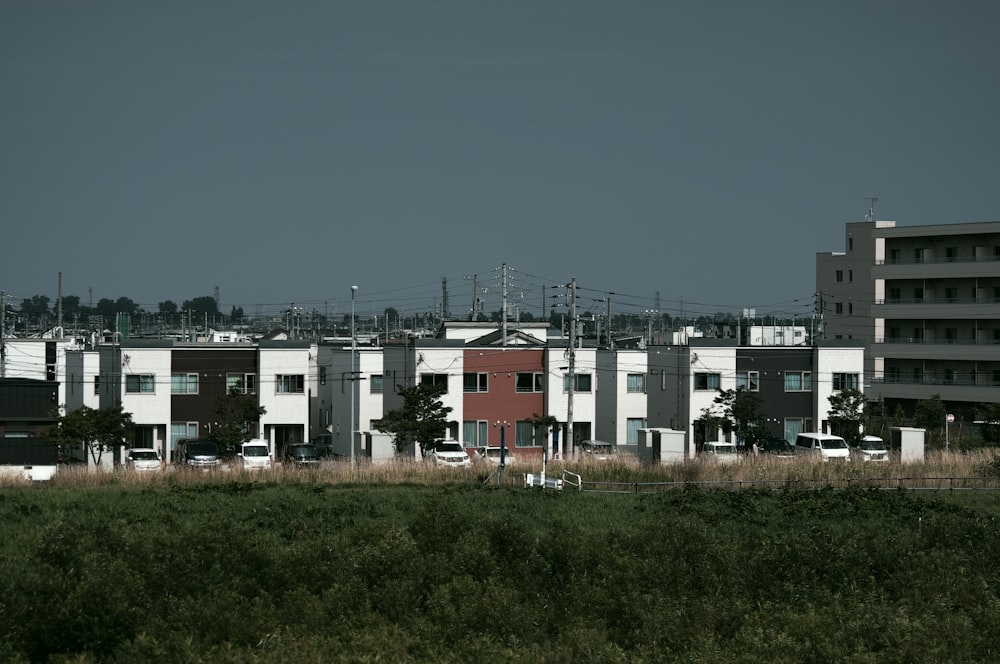 white and red concrete building