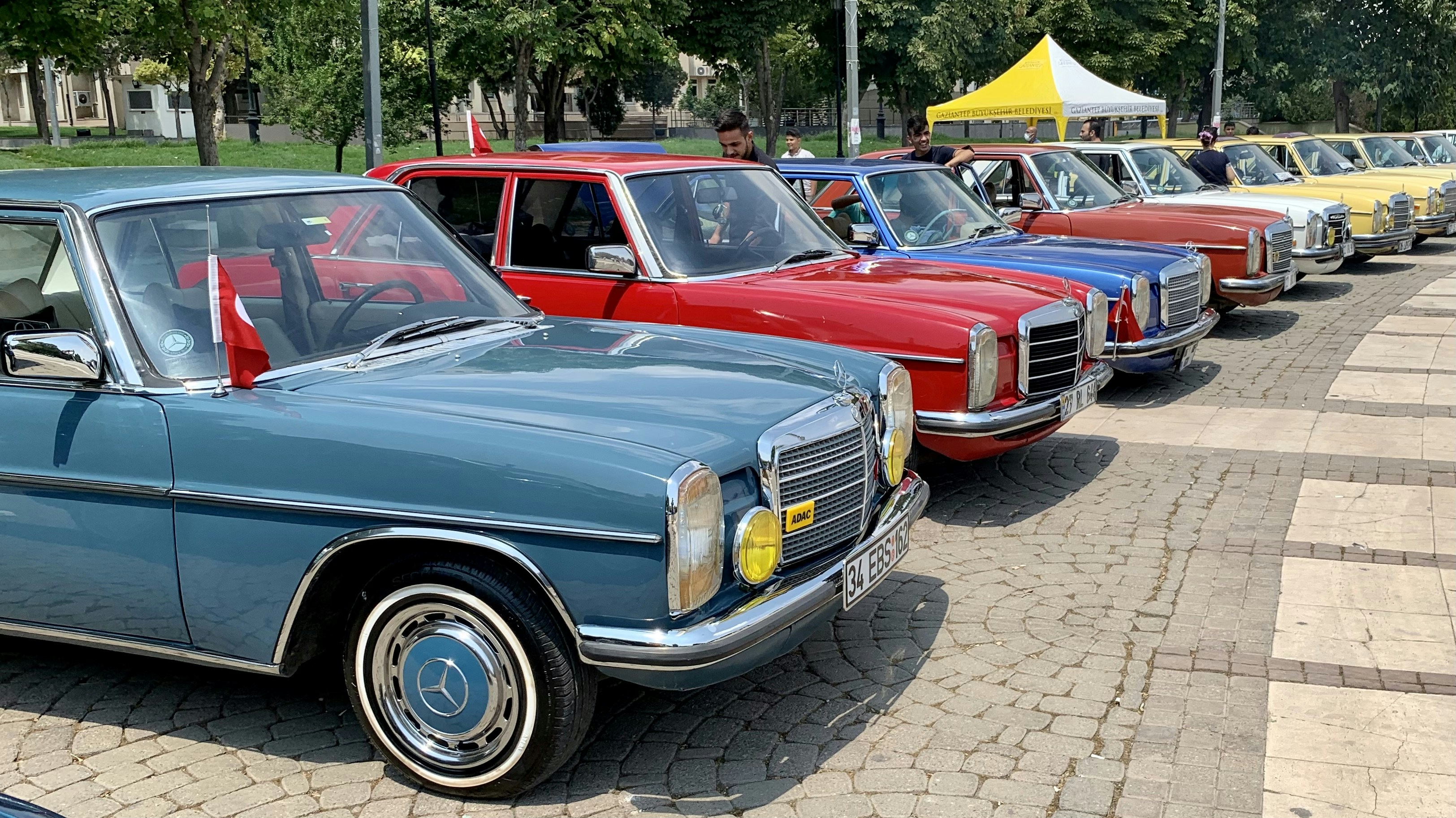 Colourful Vintage Mercedes Benz