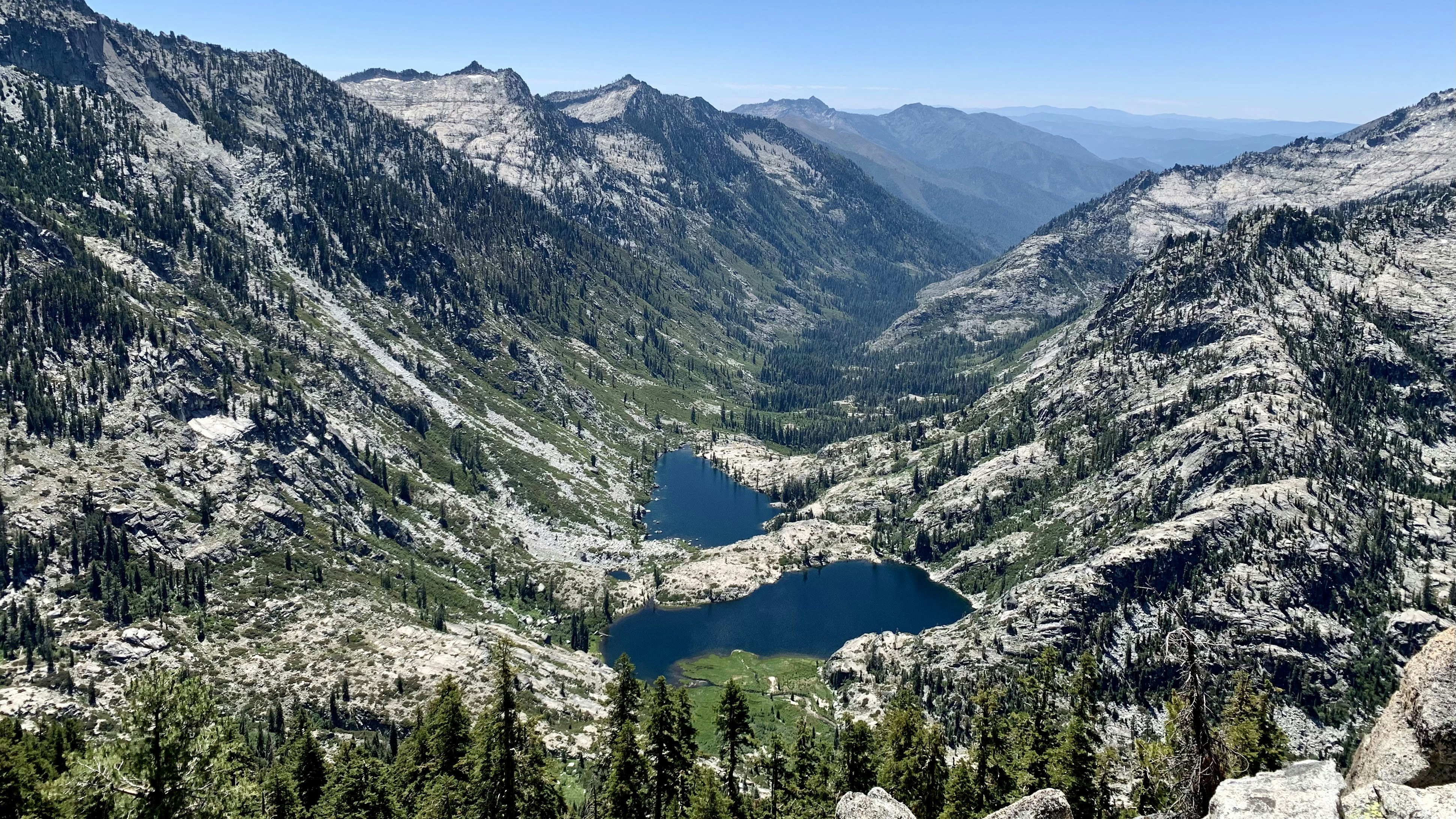green trees on mountain during daytime, Scenic view of the Trinity Alps in California