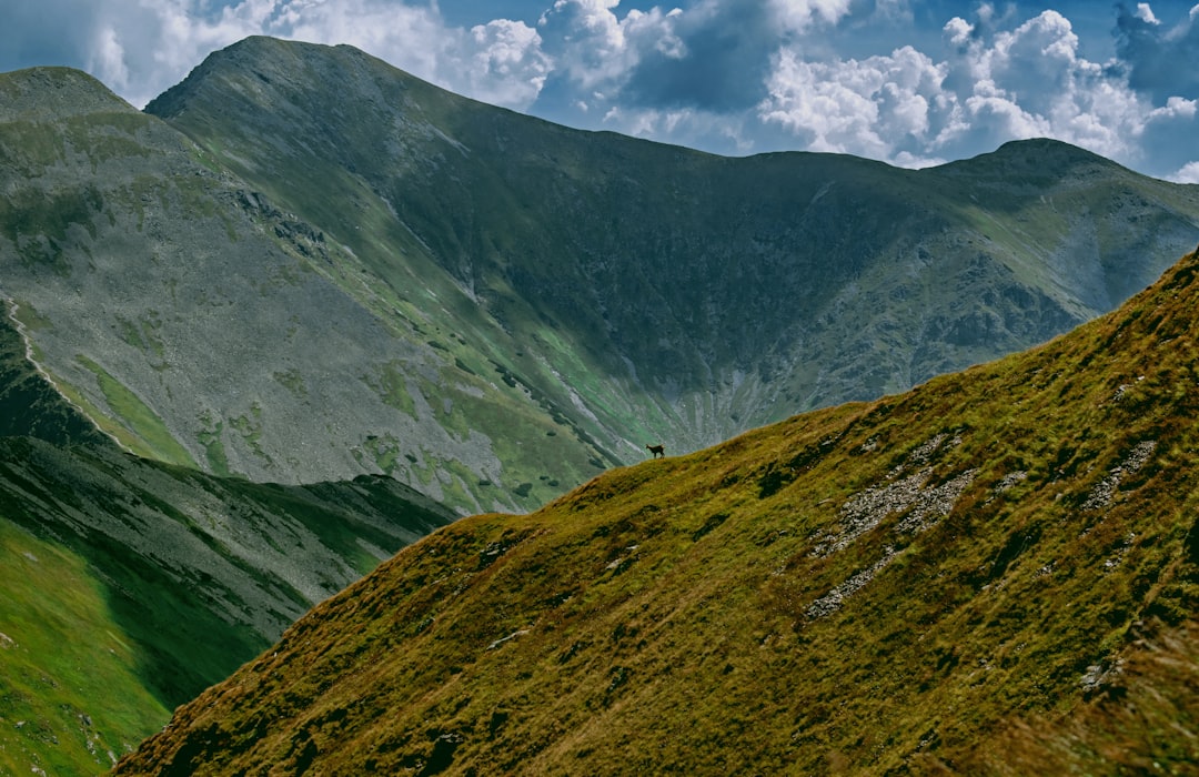 green and gray mountain under white clouds during daytime