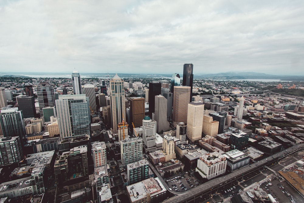 aerial view of city buildings during daytime