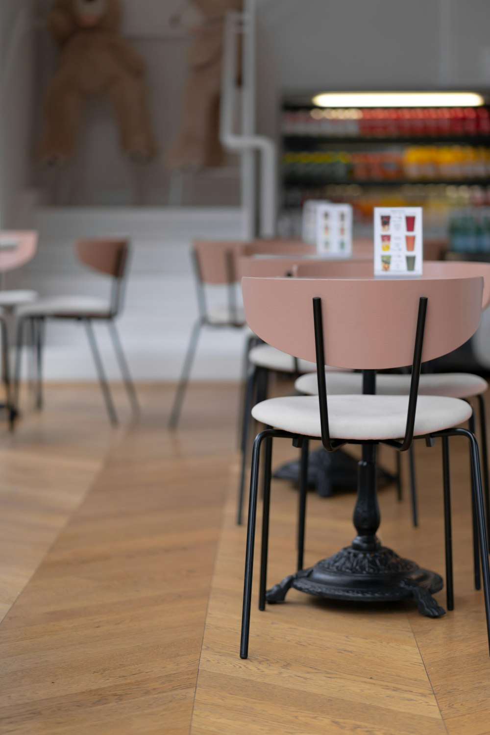 brown wooden table with chairs