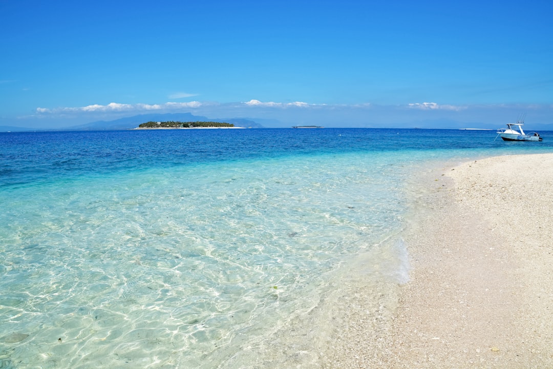 blue sky over the sea