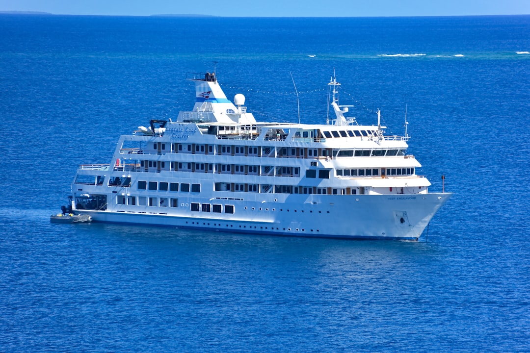 white cruise ship on sea during daytime