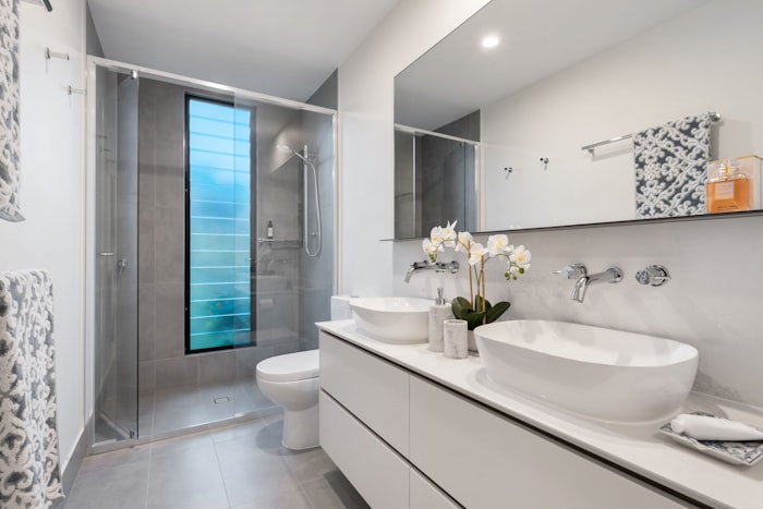 Interior renovation with new flooring and trim