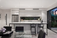An innovative kitchen with state-of-the-art appliances and sleek design.