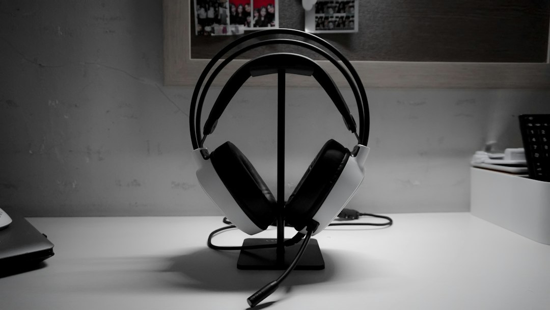 gaming headset closeup