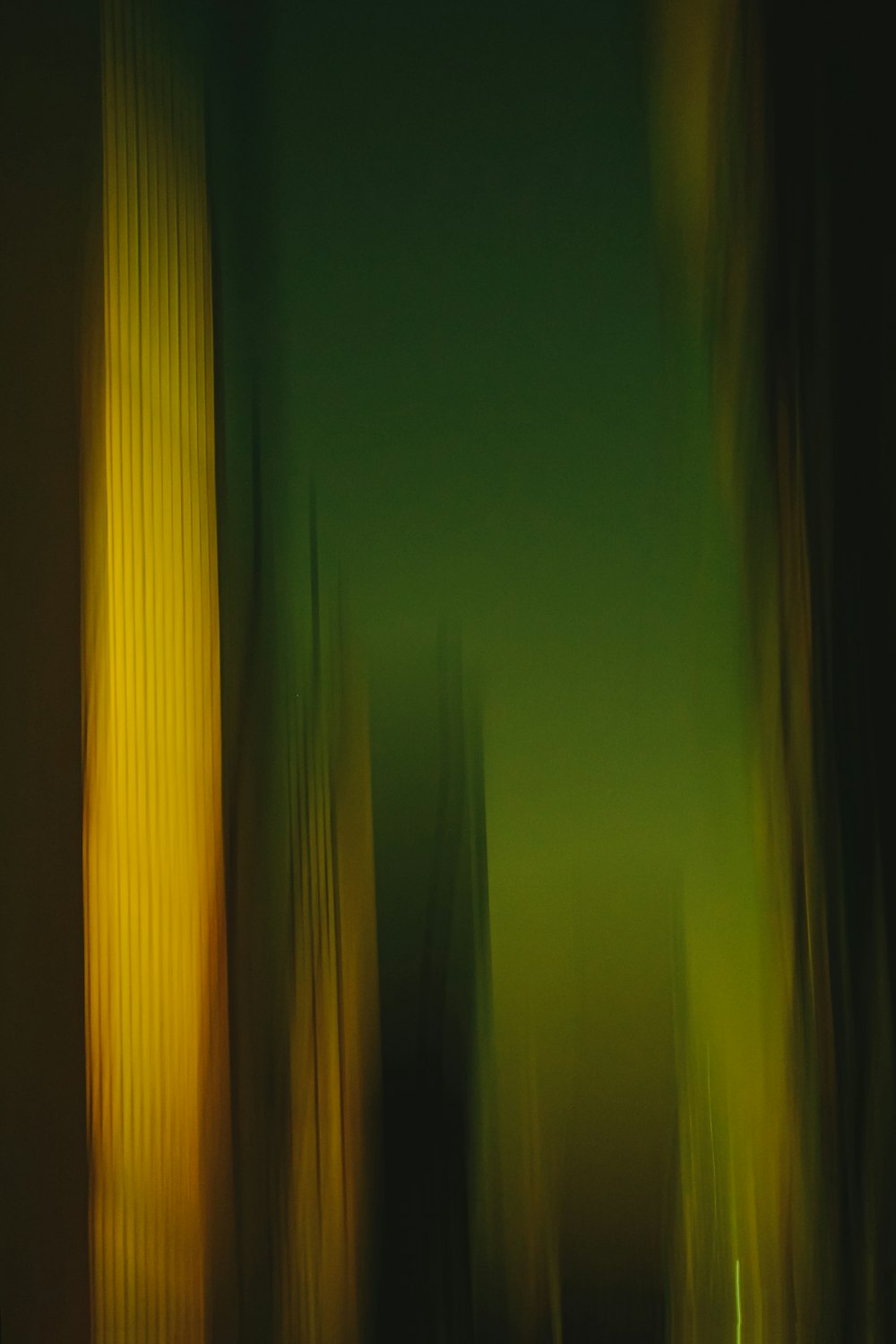 green and yellow light in green