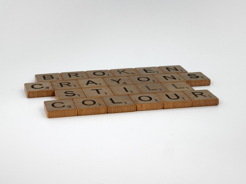 brown wooden board game on white table