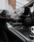 black car gear shift lever