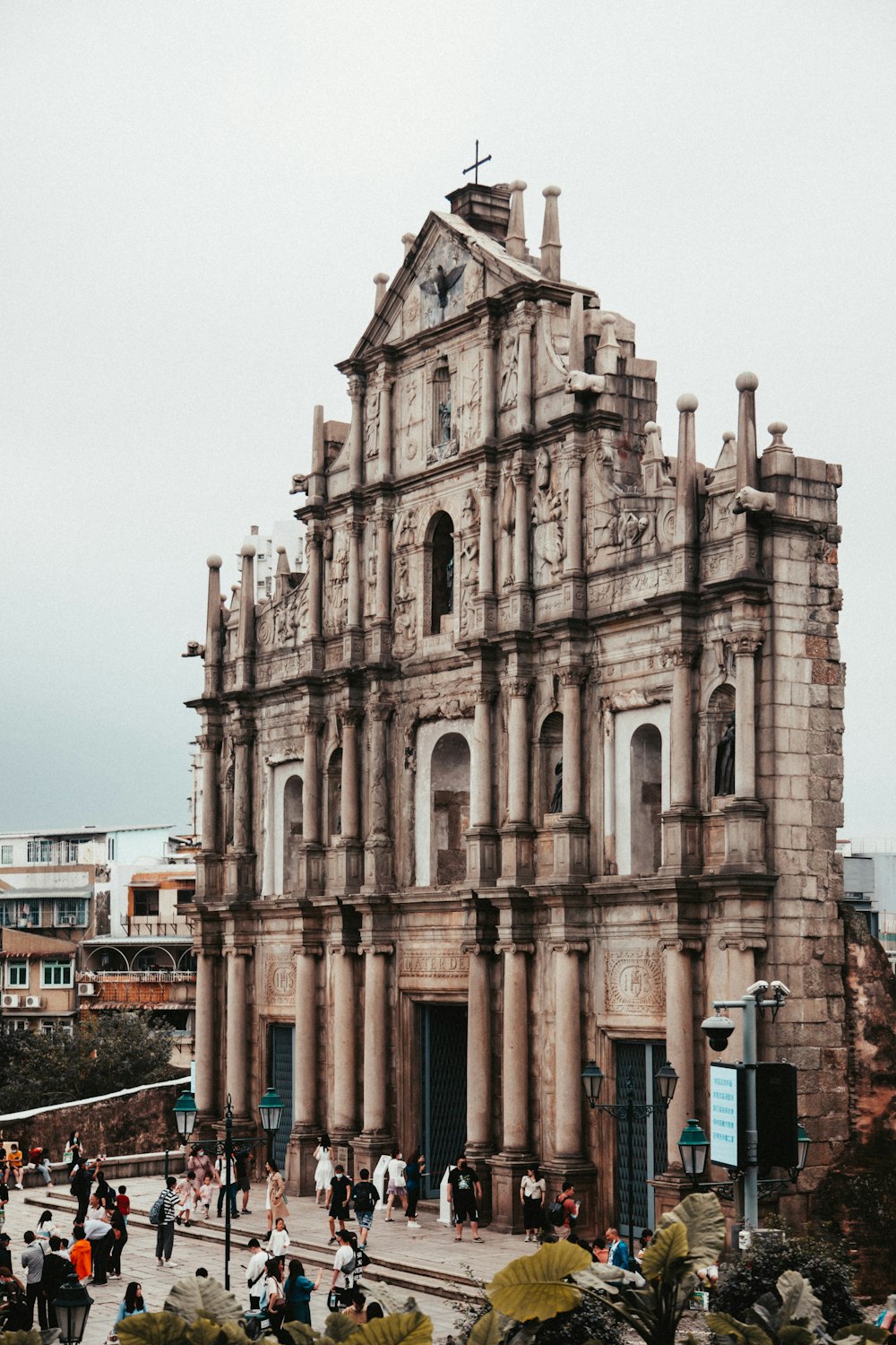 brown concrete building under white sky during daytime