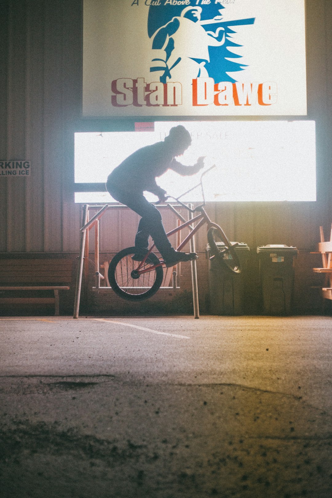 man in black shirt riding bicycle