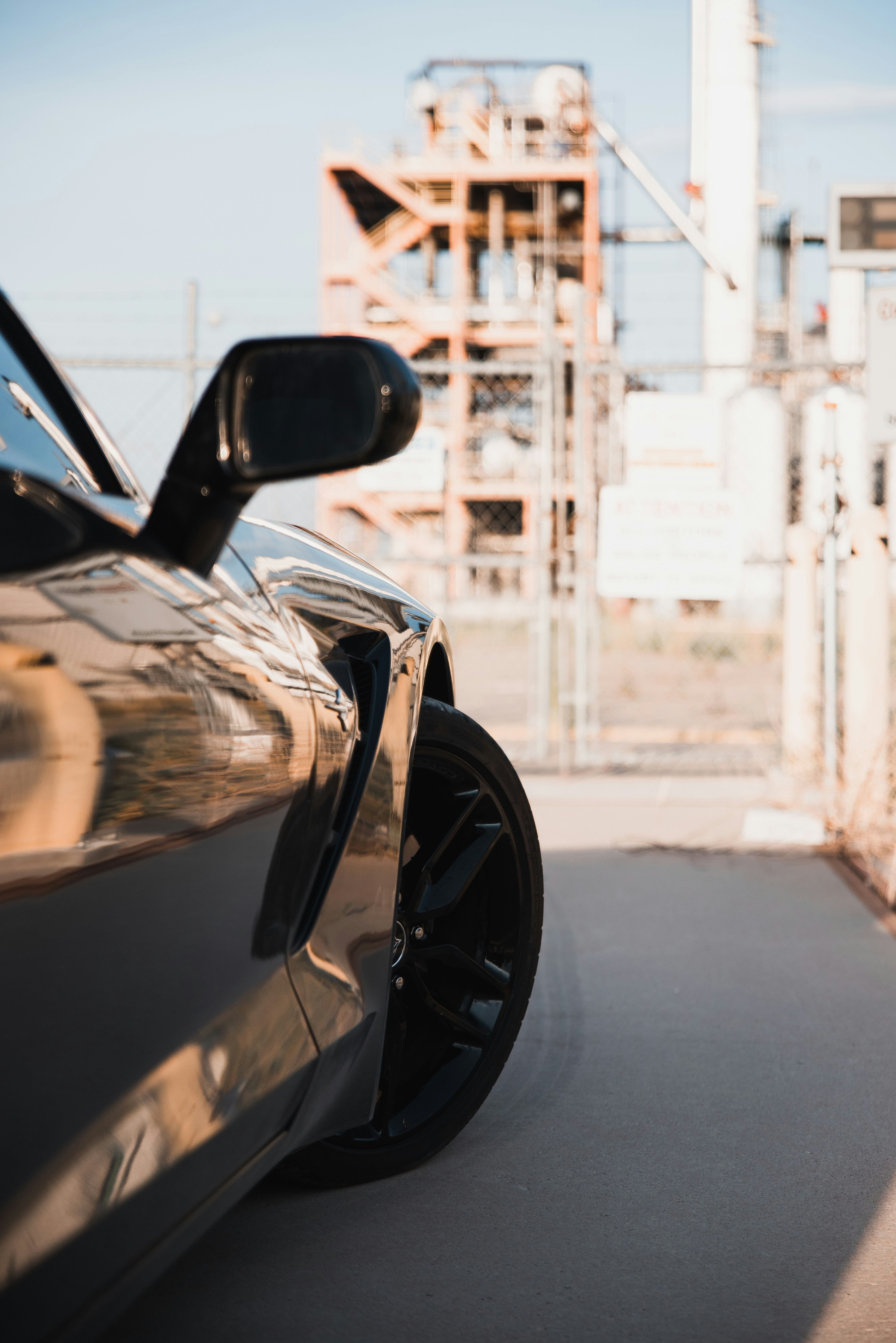 black car on road during daytime